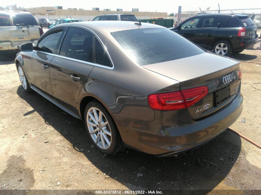 2015 AUDI A4 PREMIUM PLUS WAUFFAFL2FN045899