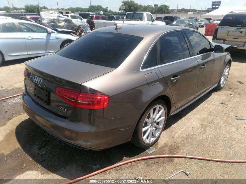 2015 AUDI A4 PREMIUM PLUS WAUFFAFL2FN045899