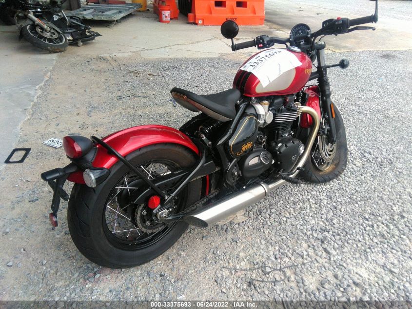 2022 TRIUMPH MOTORCYCLE BONNEVILLE BOBBER SMTD53HL1NTAX5450