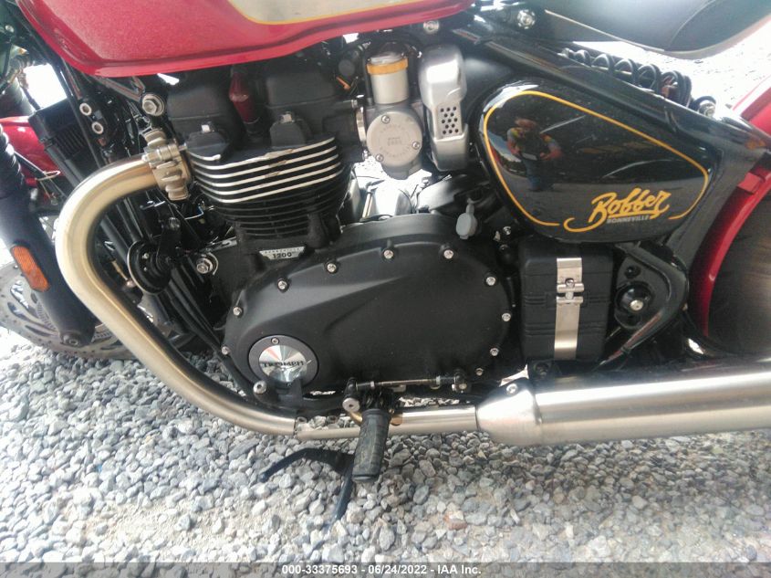 2022 TRIUMPH MOTORCYCLE BONNEVILLE BOBBER SMTD53HL1NTAX5450