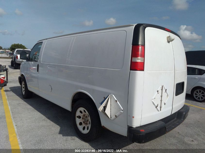 2013 CHEVROLET EXPRESS CARGO VAN 1GCSHAF45D1172512