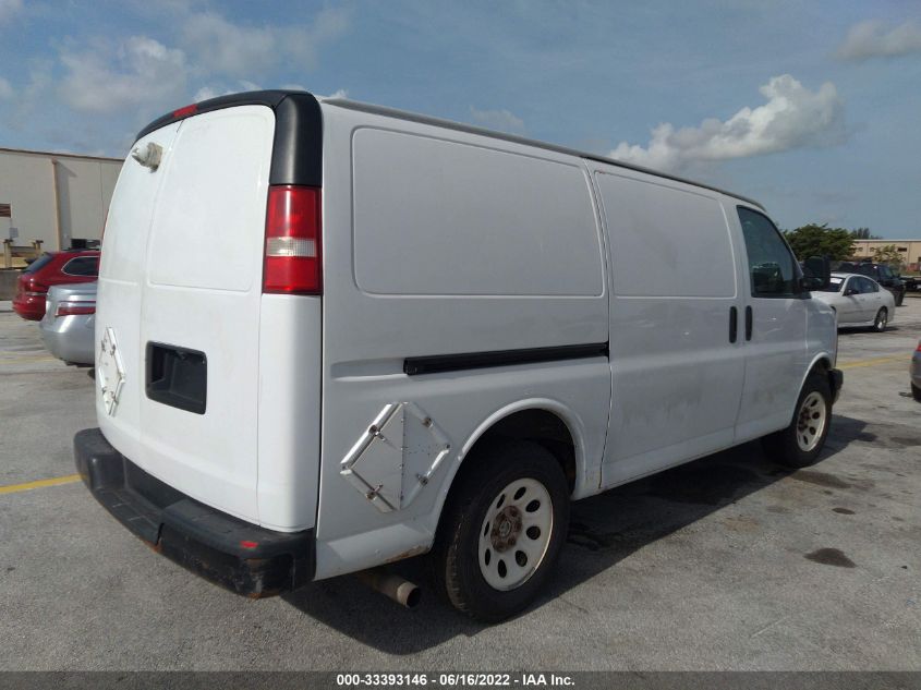 2013 CHEVROLET EXPRESS CARGO VAN 1GCSHAF45D1172512