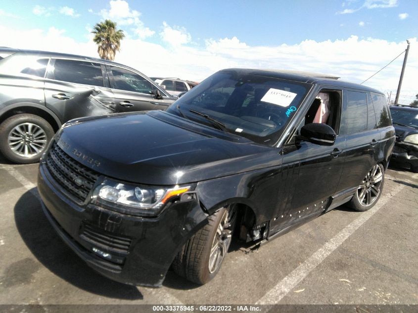 2017 LAND ROVER RANGE ROVER SUPERCHARGED SALGS2FE8HA326294