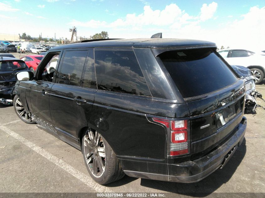 2017 LAND ROVER RANGE ROVER SUPERCHARGED SALGS2FE8HA326294