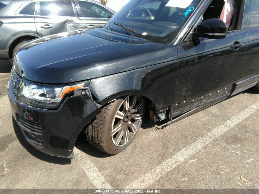 2017 LAND ROVER RANGE ROVER SUPERCHARGED SALGS2FE8HA326294