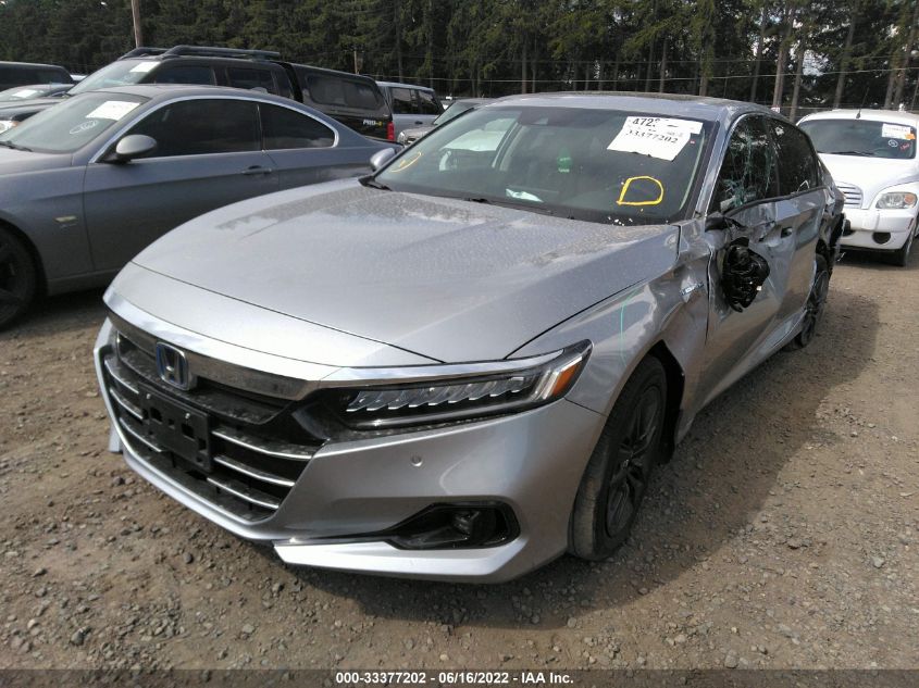 2021 HONDA ACCORD HYBRID EX-L 1HGCV3F55MA001536
