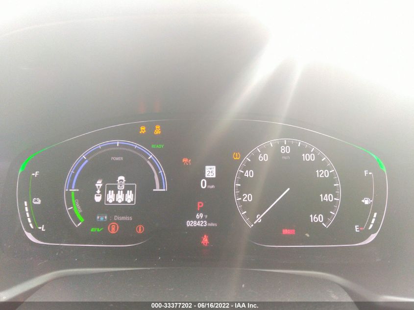 2021 HONDA ACCORD HYBRID EX-L 1HGCV3F55MA001536