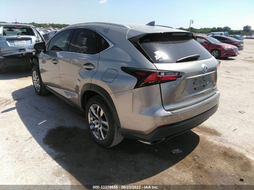 2016 LEXUS NX 200T F SPORT JTJYARBZ0G2026447