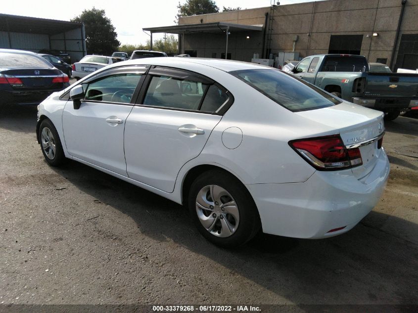 2013 HONDA CIVIC SDN LX 2HGFB2F5XDH602023