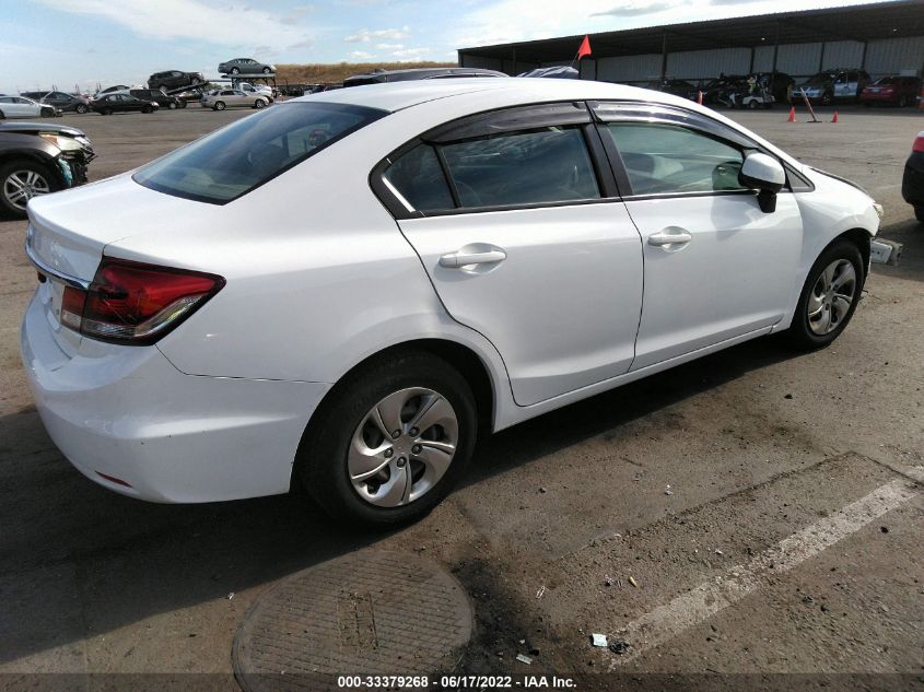 2013 HONDA CIVIC SDN LX 2HGFB2F5XDH602023