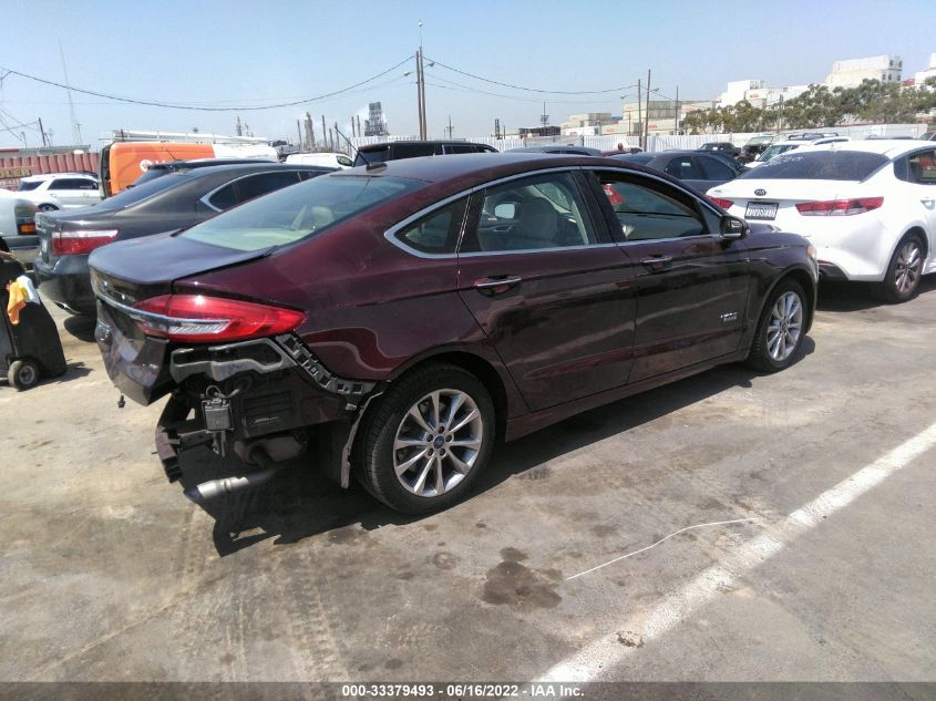 2018 FORD FUSION ENERGI SE 3FA6P0PU4JR244515