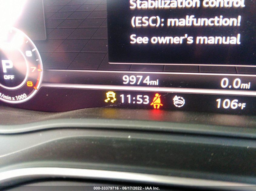 2020 AUDI Q5 PRESTIGE WA1CNAFY5L2002136