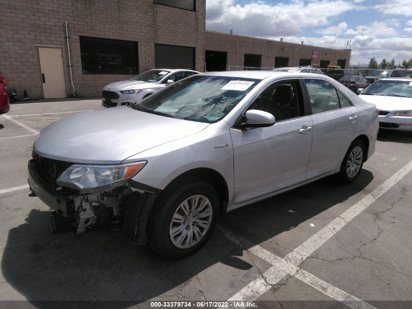 2014 TOYOTA CAMRY HYBRID HYBRID/LE/XLE 4T1BD1FK4EU100383