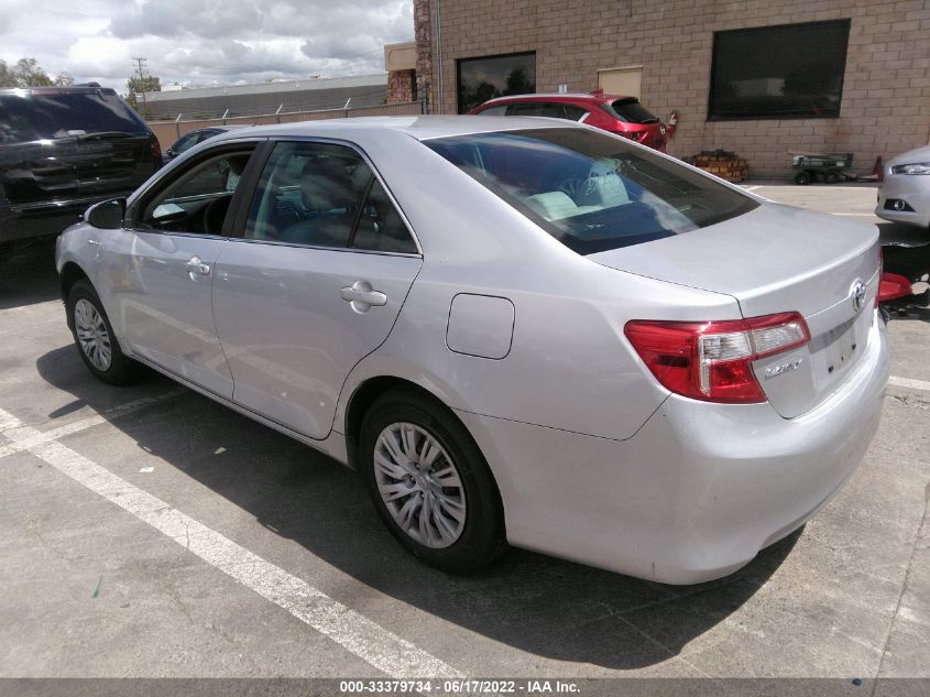 2014 TOYOTA CAMRY HYBRID HYBRID/LE/XLE 4T1BD1FK4EU100383