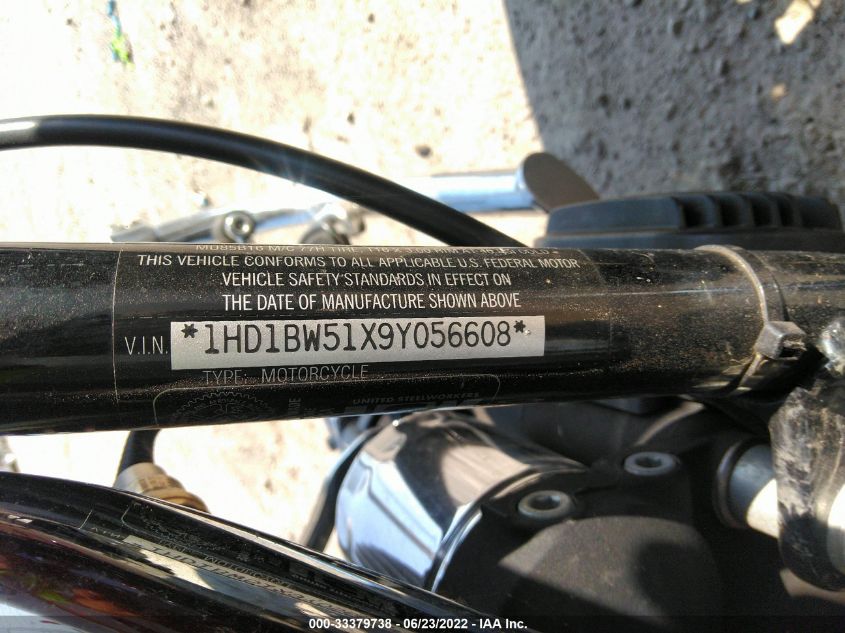 2009 HARLEY-DAVIDSON FLSTC 1HD1BW51X9Y056608