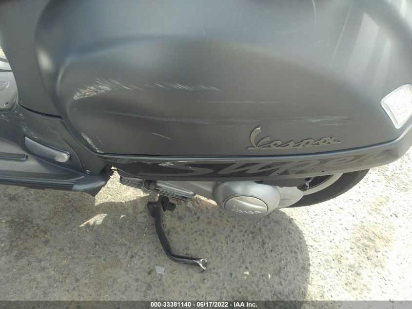 2017 VESPA GTS 300 SUPER ZAPM459L6H5101671