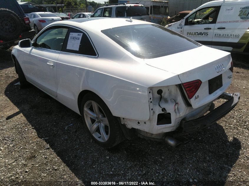 2013 AUDI A5 PREMIUM PLUS WAULFAFR0DA044293