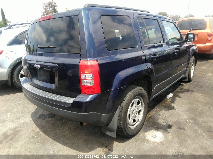2014 JEEP PATRIOT SPORT/ALTITUDE 1C4NJPBAXED779392