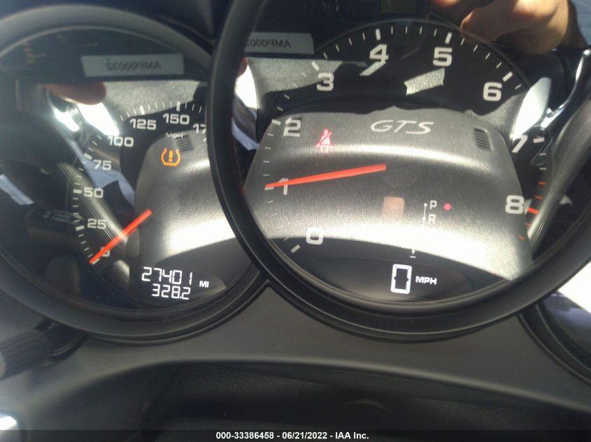 2015 PORSCHE BOXSTER S/GTS WP0CB2A8XFS140075
