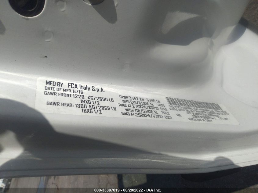 2017 RAM PROMASTER CITY CARGO VAN TRADESMAN ZFBERFAB9H6D26442