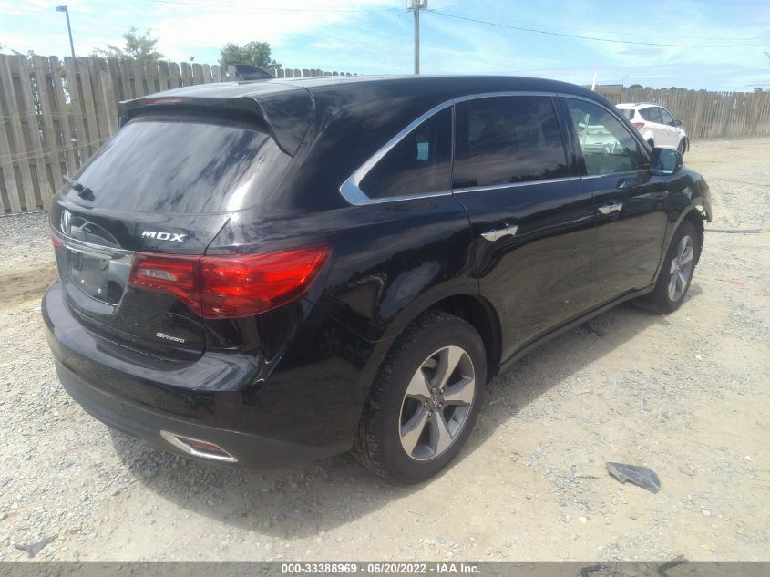 2014 ACURA MDX 5FRYD4H2XEB016993