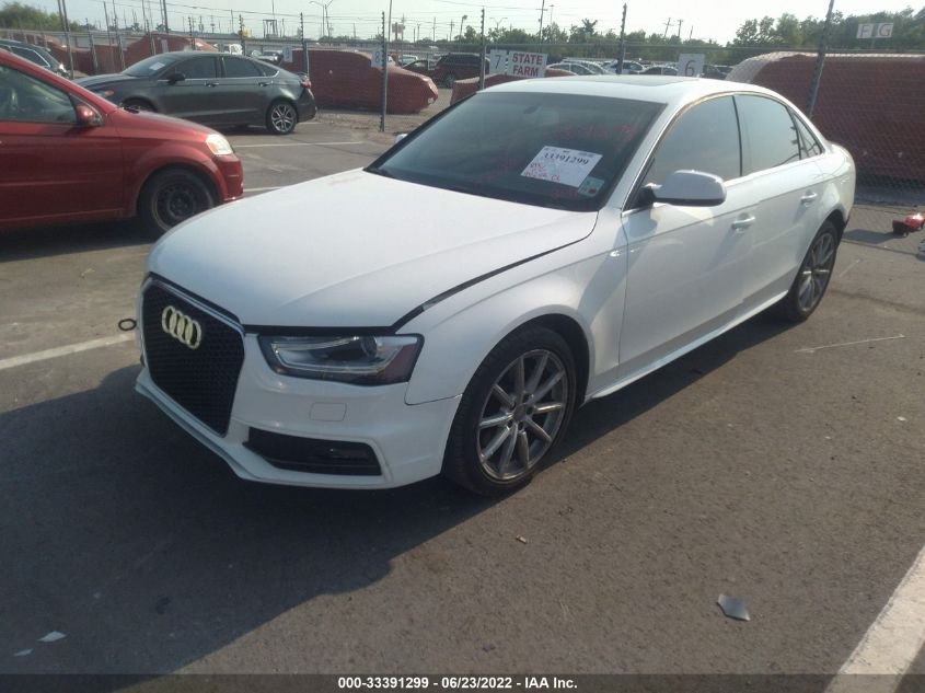 2014 AUDI A4 PREMIUM PLUS WAUEFAFL0EA008349