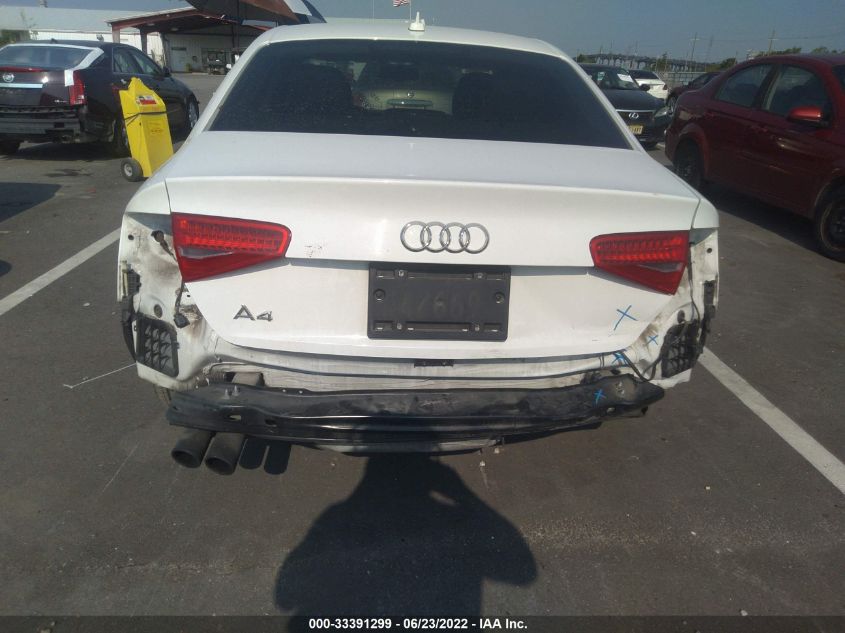 2014 AUDI A4 PREMIUM PLUS WAUEFAFL0EA008349