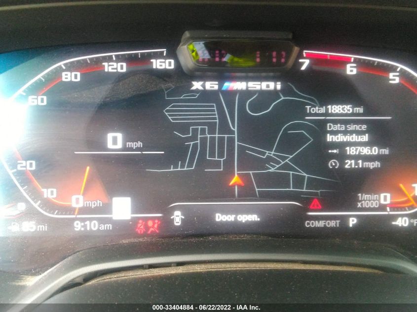 2021 BMW X6 M50I 5UXCY8C0XM9G38209