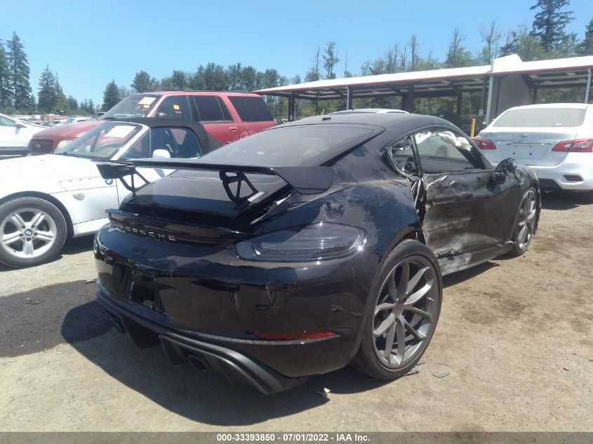 2021 PORSCHE 718 CAYMAN GT4 WP0AC2A81MK289072