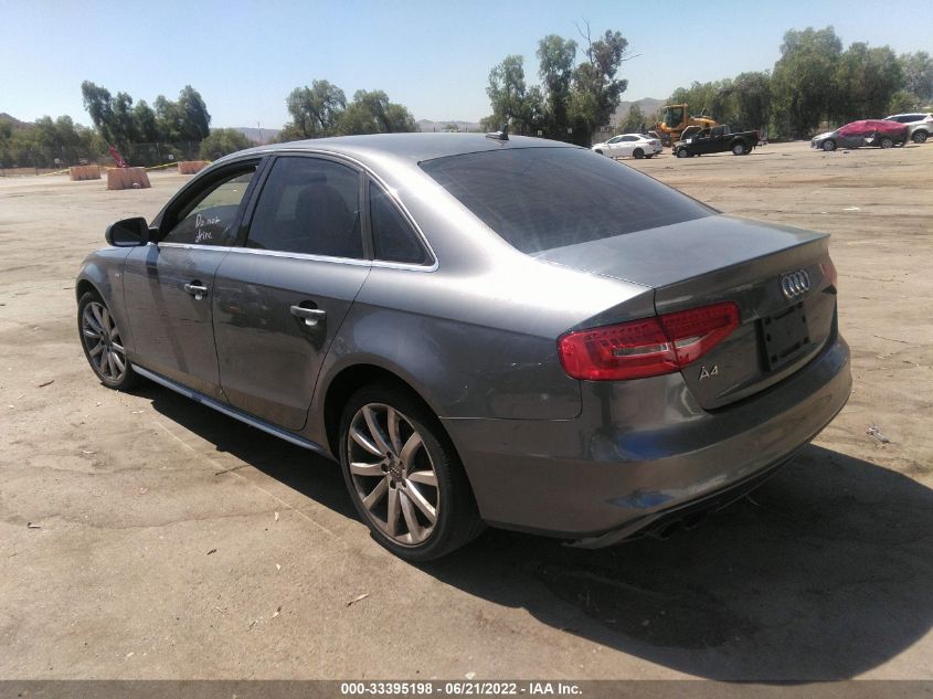 2014 AUDI A4 PREMIUM WAUAFAFL9EA085977