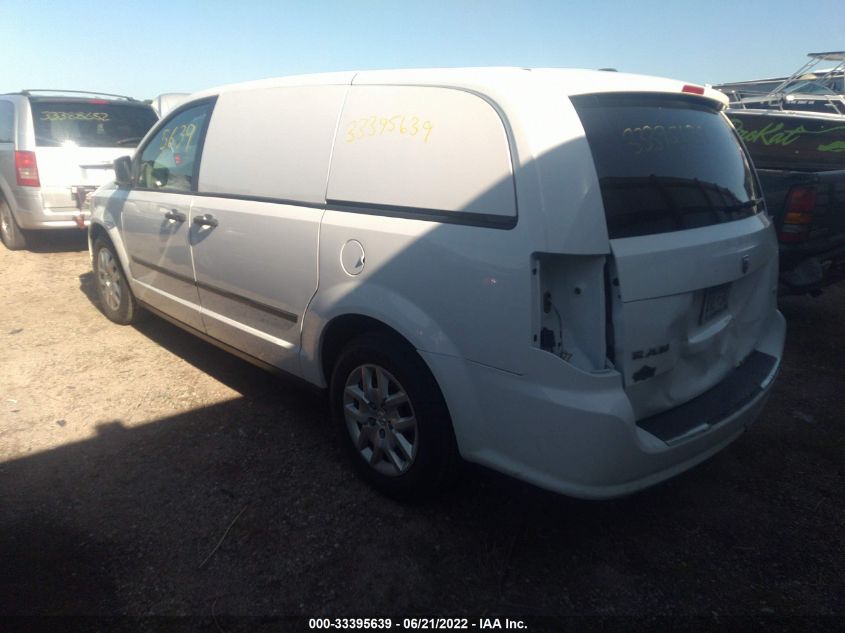 2014 RAM CARGO VAN TRADESMAN 2C4JRGAG3ER466050