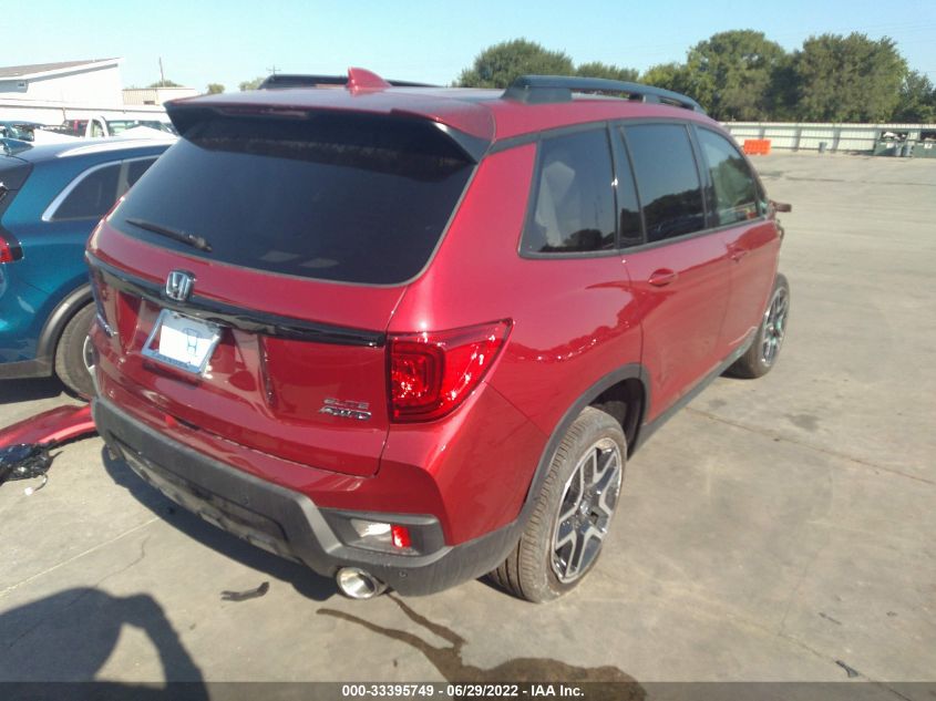 2022 HONDA PASSPORT ELITE 5FNYF8H07NB010036