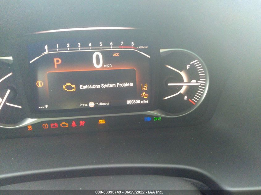 2022 HONDA PASSPORT ELITE 5FNYF8H07NB010036