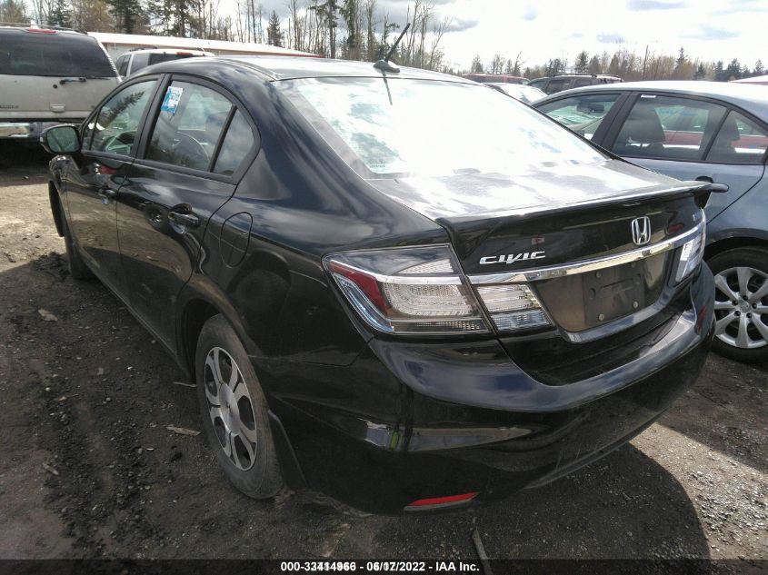 2013 HONDA CIVIC HYBRID 19XFB4F38DE000371