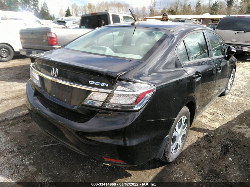 2013 HONDA CIVIC HYBRID 19XFB4F38DE000371