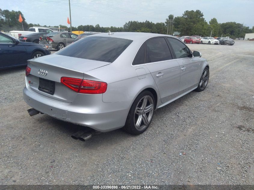 2014 AUDI S4 PREMIUM PLUS WAUBGAFL9EA151011