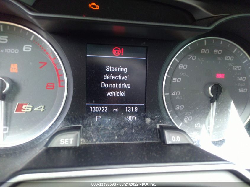 2014 AUDI S4 PREMIUM PLUS WAUBGAFL9EA151011