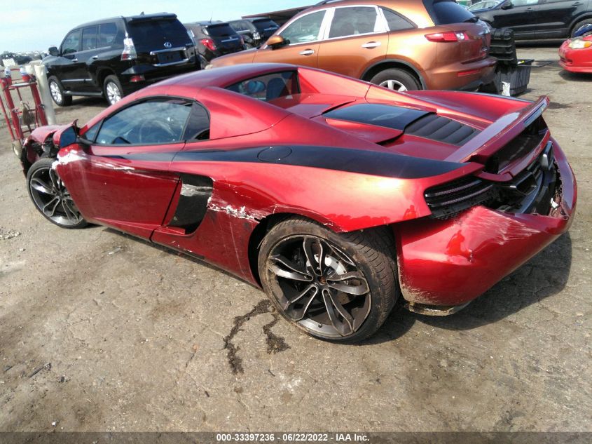 2013 MCLAREN AUTOMOTIVE MP4-12C SPIDER SBM11BAA0DW001972