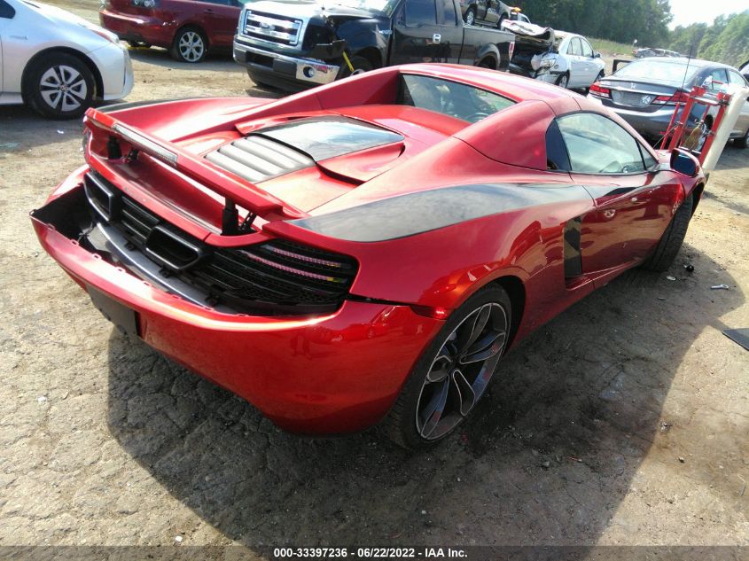 2013 MCLAREN AUTOMOTIVE MP4-12C SPIDER SBM11BAA0DW001972