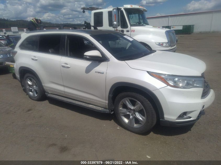 2015 TOYOTA HIGHLANDER HYBRID LIMITED 5TDDCRFH9FS008906