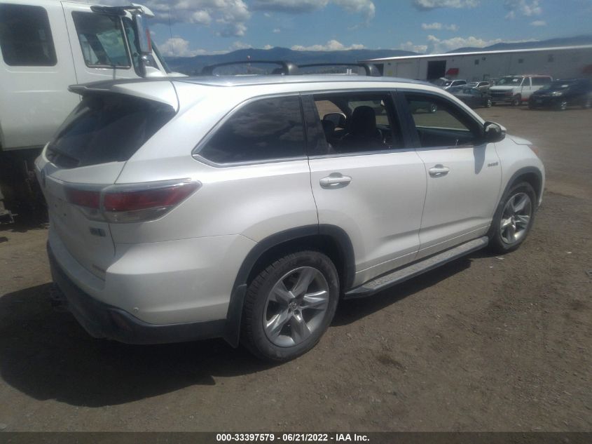 2015 TOYOTA HIGHLANDER HYBRID LIMITED 5TDDCRFH9FS008906