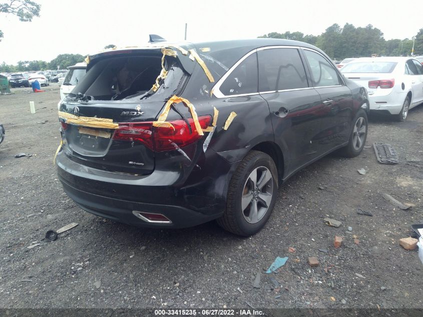2016 ACURA MDX 5FRYD4H2XGB029438