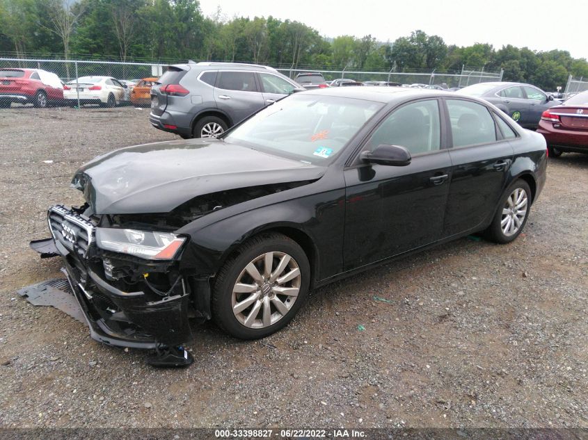 2014 AUDI A4 PREMIUM WAUBFAFL4EN002033