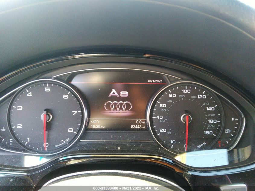 2015 AUDI A8 L 3.0T WAU3GAFDXFN009807