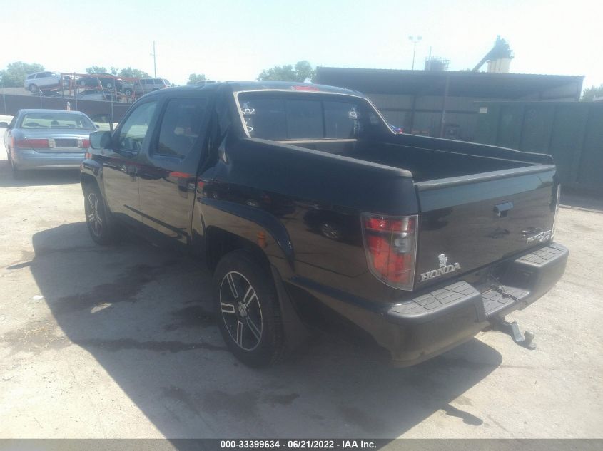 2013 HONDA RIDGELINE SPORT 5FPYK1F77DB001524