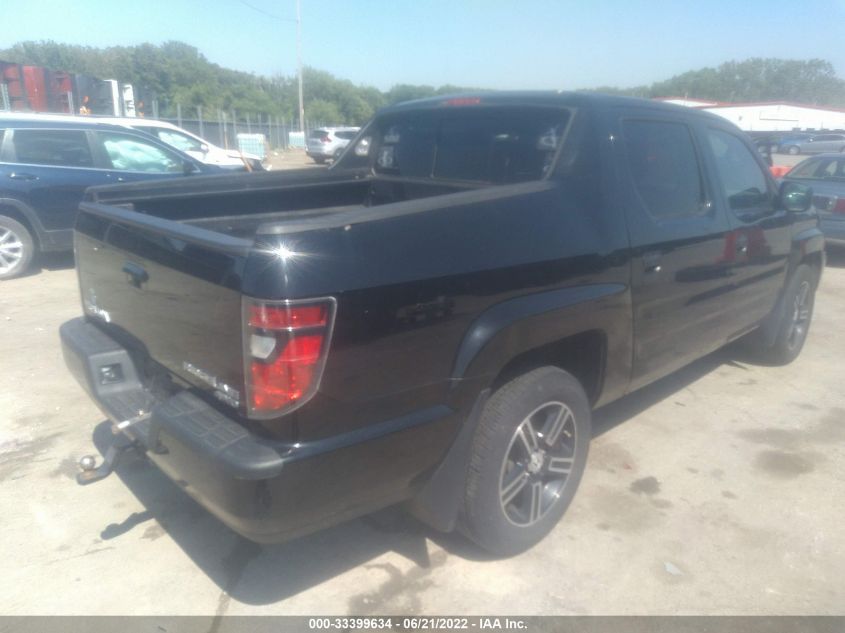 2013 HONDA RIDGELINE SPORT 5FPYK1F77DB001524