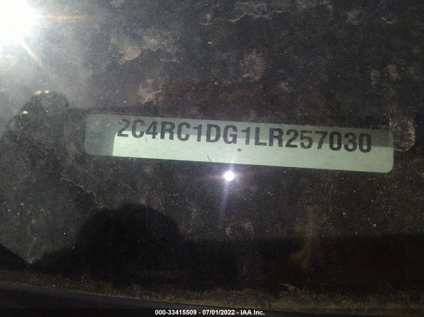 2020 CHRYSLER VOYAGER LXI 2C4RC1DG1LR257030