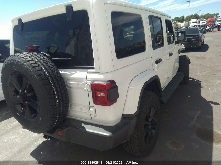2021 JEEP WRANGLER UNLIMITED SAHARA ALTITUDE 1C4HJXEG1MW606229