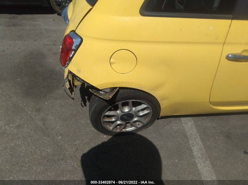 2013 FIAT 500 POP 3C3CFFAR2DT554925