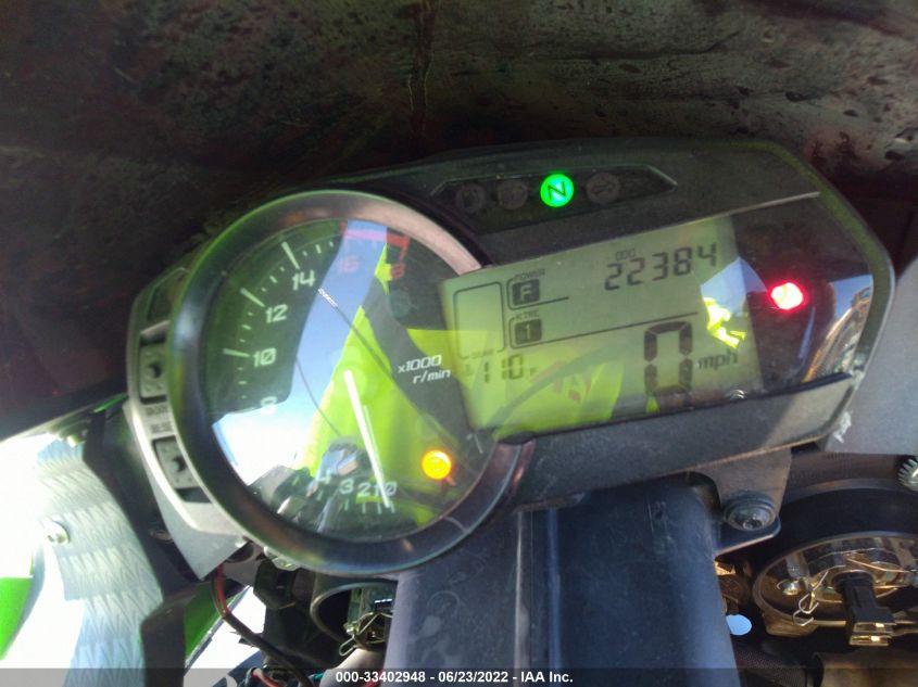 2013 KAWASAKI ZX636 F JKBZXJF15DA000333
